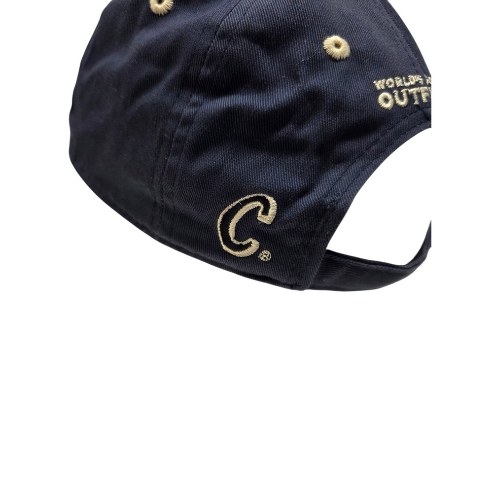 Vintage Cabela's Spellout Navy Blue Baseball Cap World's Foremost Outfitter - Picture 5 of 8